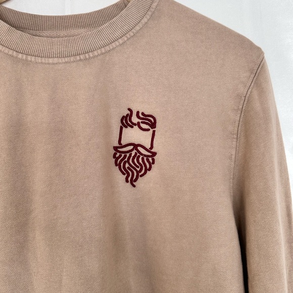 NWT Goodfellow Tan Crewneck Sweatshirt Men’s Size Medium - Picture 4 of 13